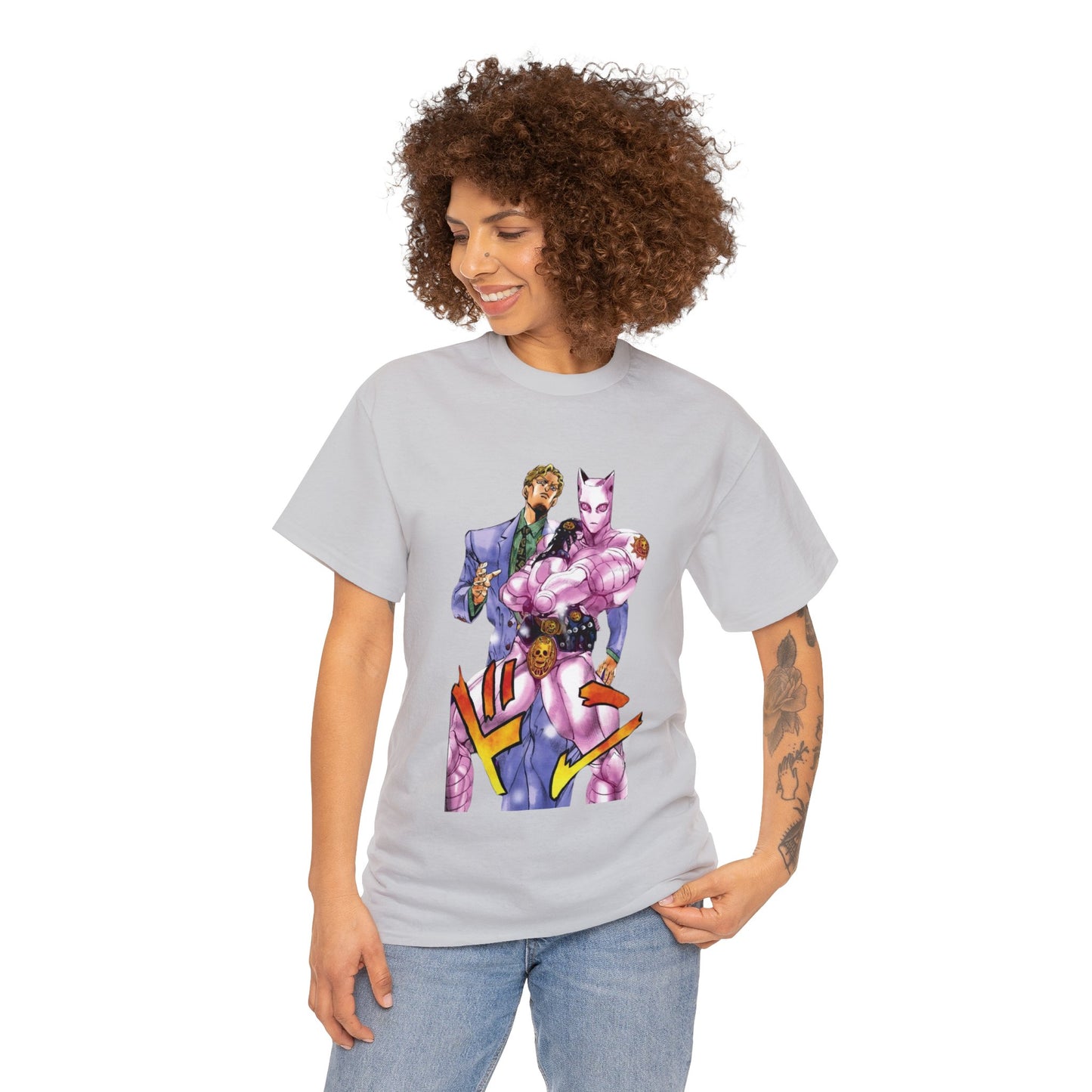 Unisex Heavy Cotton T-shirt - "Killer Queen Manga" from JoJo´s Bizarre Adventure