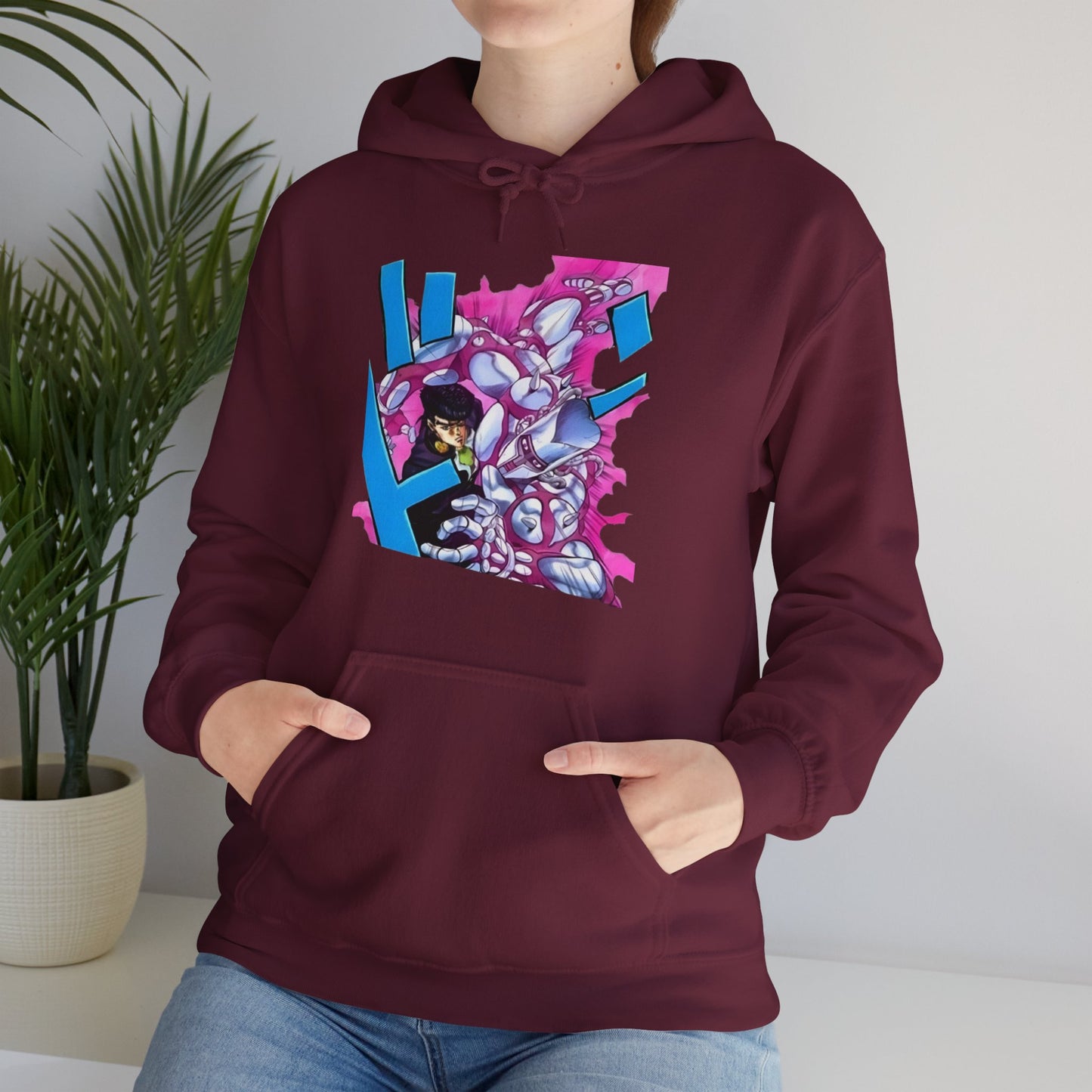 Unisex Heavy Blend™ Hoodie - "Crazy Diamond Manga" from JoJo´s Bizarre Adventure