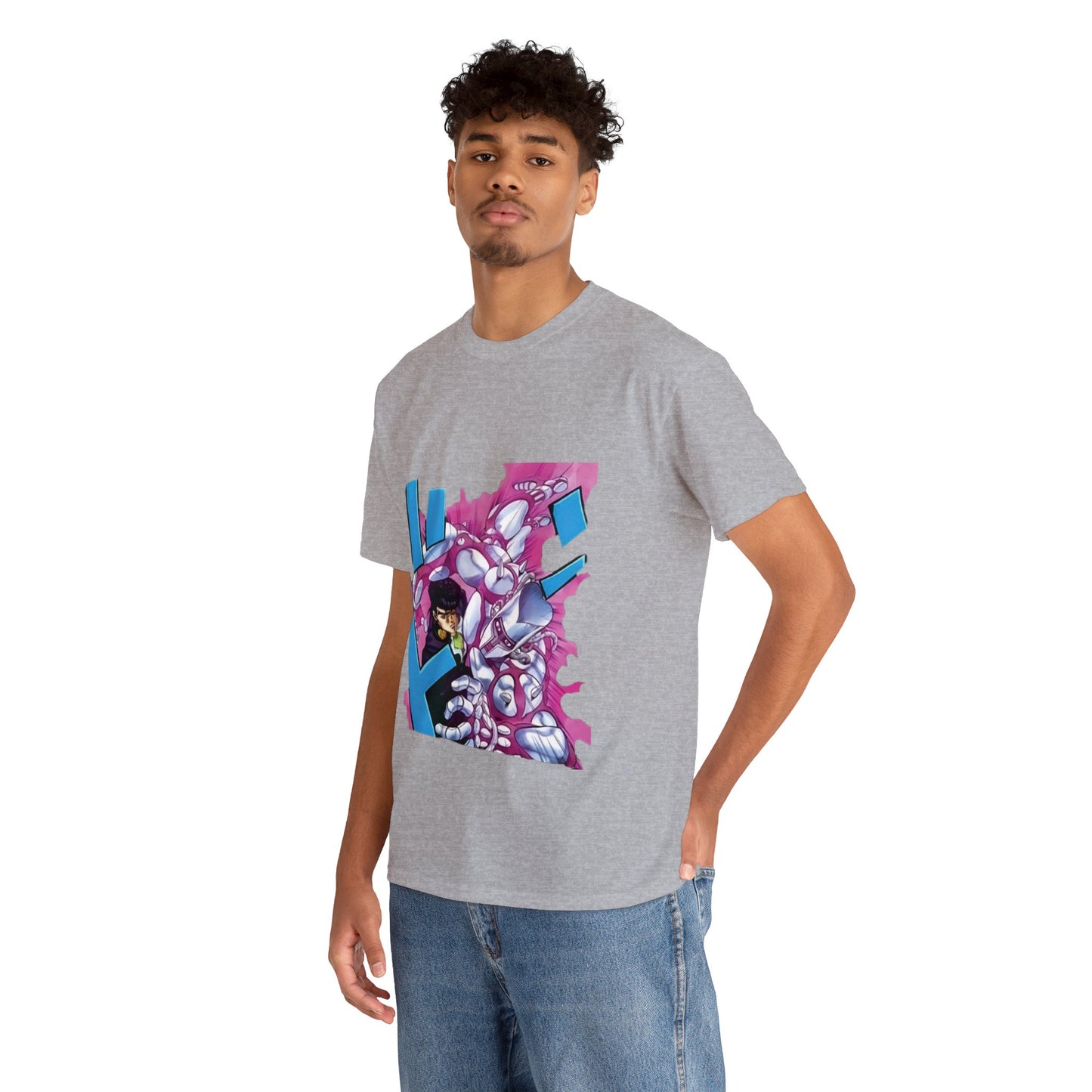 Unisex Heavy Cotton T-shirt - "Crazy Diamond Manga" from JoJo´s Bizarre Adventure