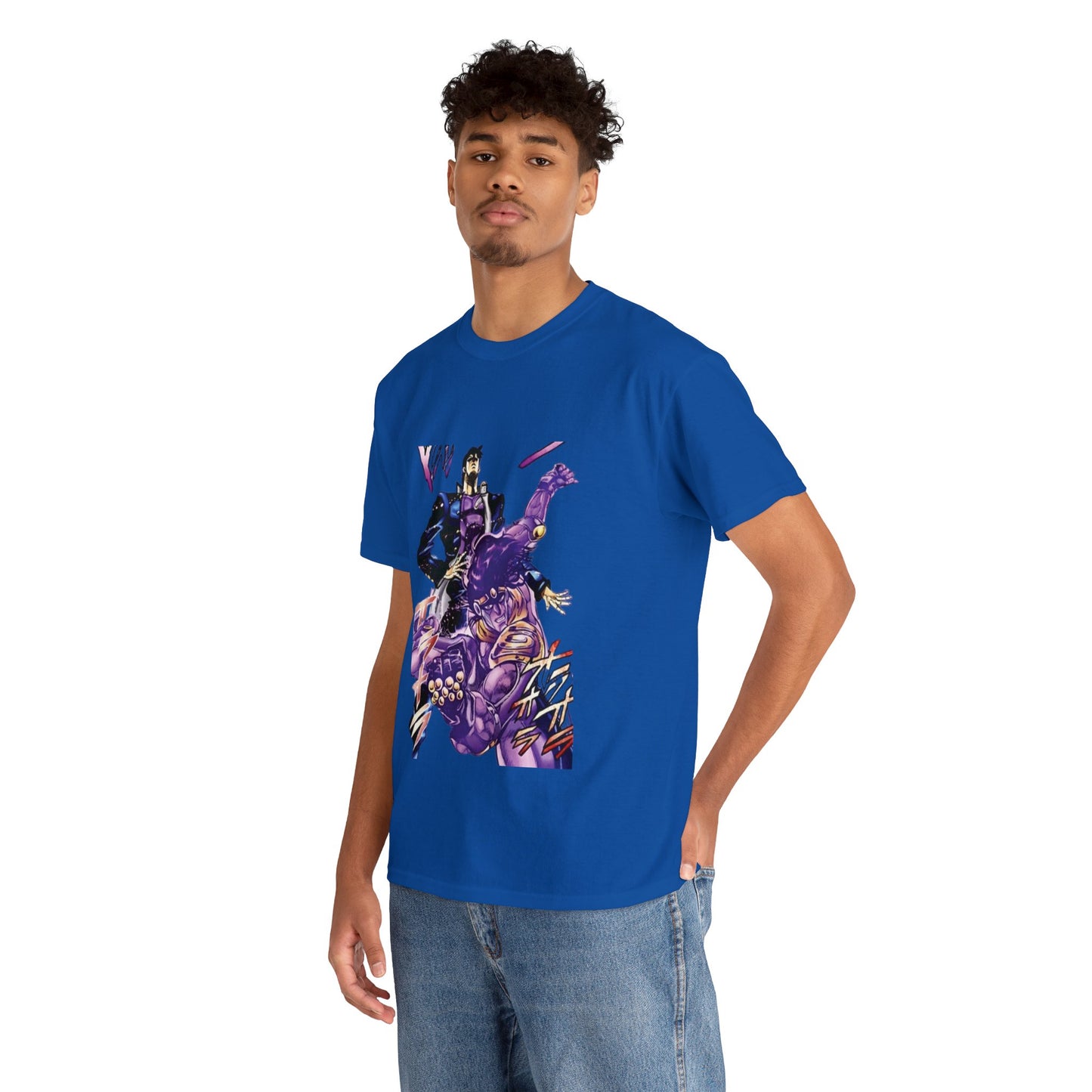 Unisex Heavy Cotton T-shirt - "Star Platinum Manga" from JoJo´s Bizarre Adventure