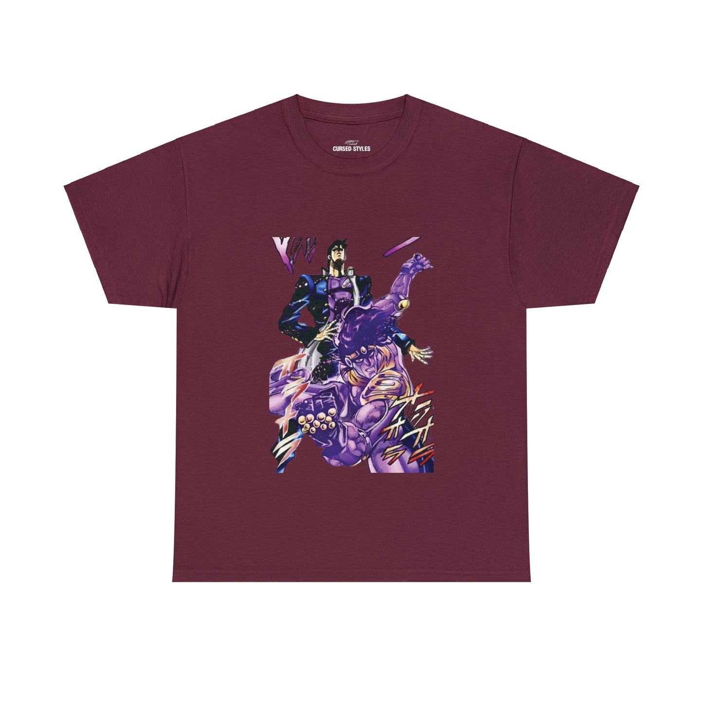 Unisex Heavy Cotton T-shirt - "Star Platinum Manga" from JoJo´s Bizarre Adventure