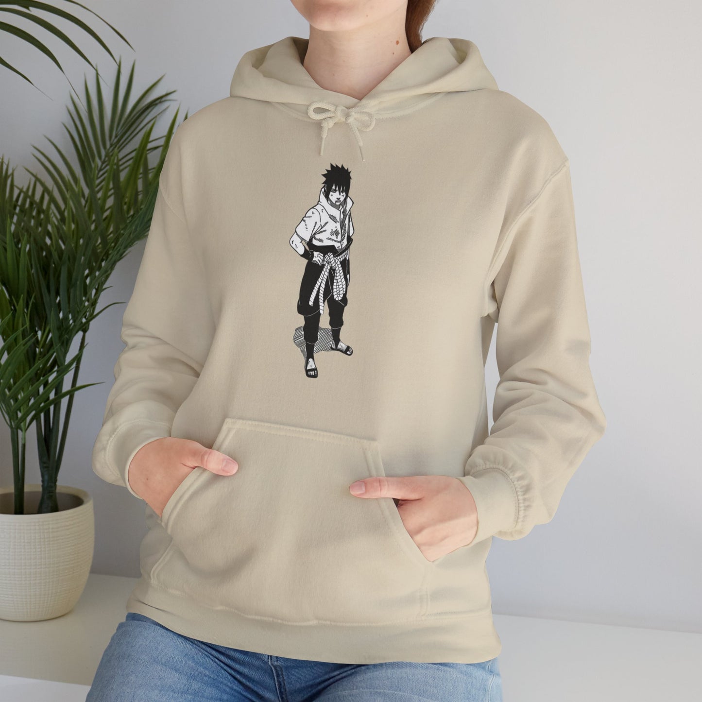 Unisex Heavy Blend™ Hoodie - "Sasuke Final Battle Manga" from Naruto Shippuden