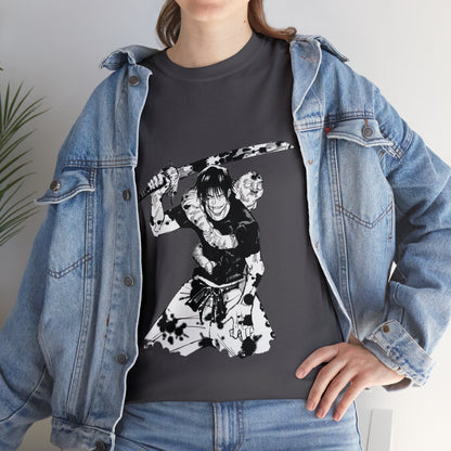 Unisex Heavy Cotton T-shirt - "Toji Fushiguro" From Jujutsu Kaisen