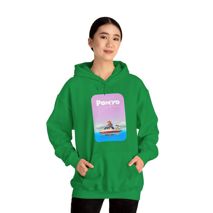 Unisex Heavy Blend™ Hoodie - "Ponyo Movie Poster" from Studio Ghibli