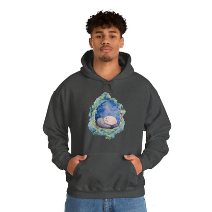 Unisex Heavy Blend™ Hoodie - "Totoro Sleeping" from Studio Ghibli