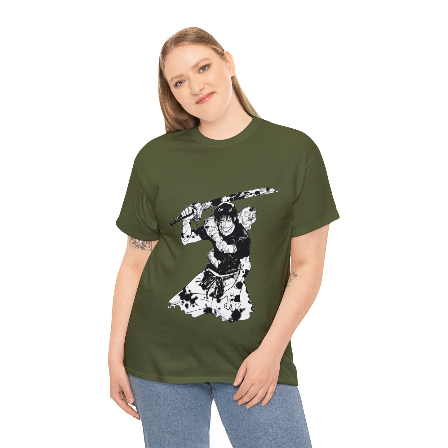 Unisex Heavy Cotton T-shirt - "Toji Fushiguro" From Jujutsu Kaisen