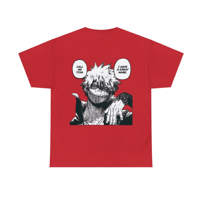 Unisex Heavy Cotton T-shirt - "Dabi Manga" from My Hero Academia