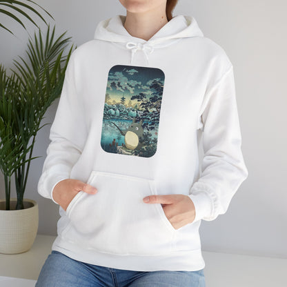 Unisex Heavy Blend™ Hoodie - "Totoro Fishing" from Studio Ghibli