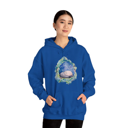 Unisex Heavy Blend™ Hoodie - "Totoro Sleeping" from Studio Ghibli