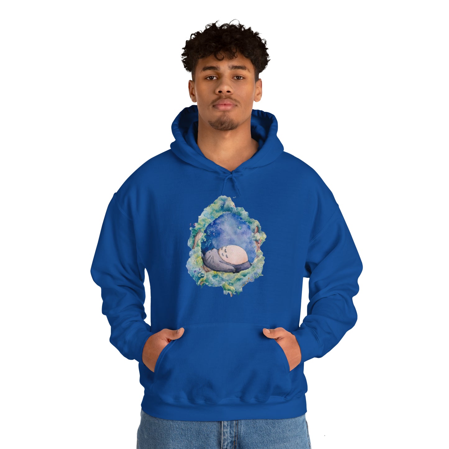 Unisex Heavy Blend™ Hoodie - "Totoro Sleeping" from Studio Ghibli