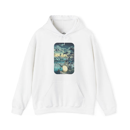 Unisex Heavy Blend™ Hoodie - "Totoro Fishing" from Studio Ghibli