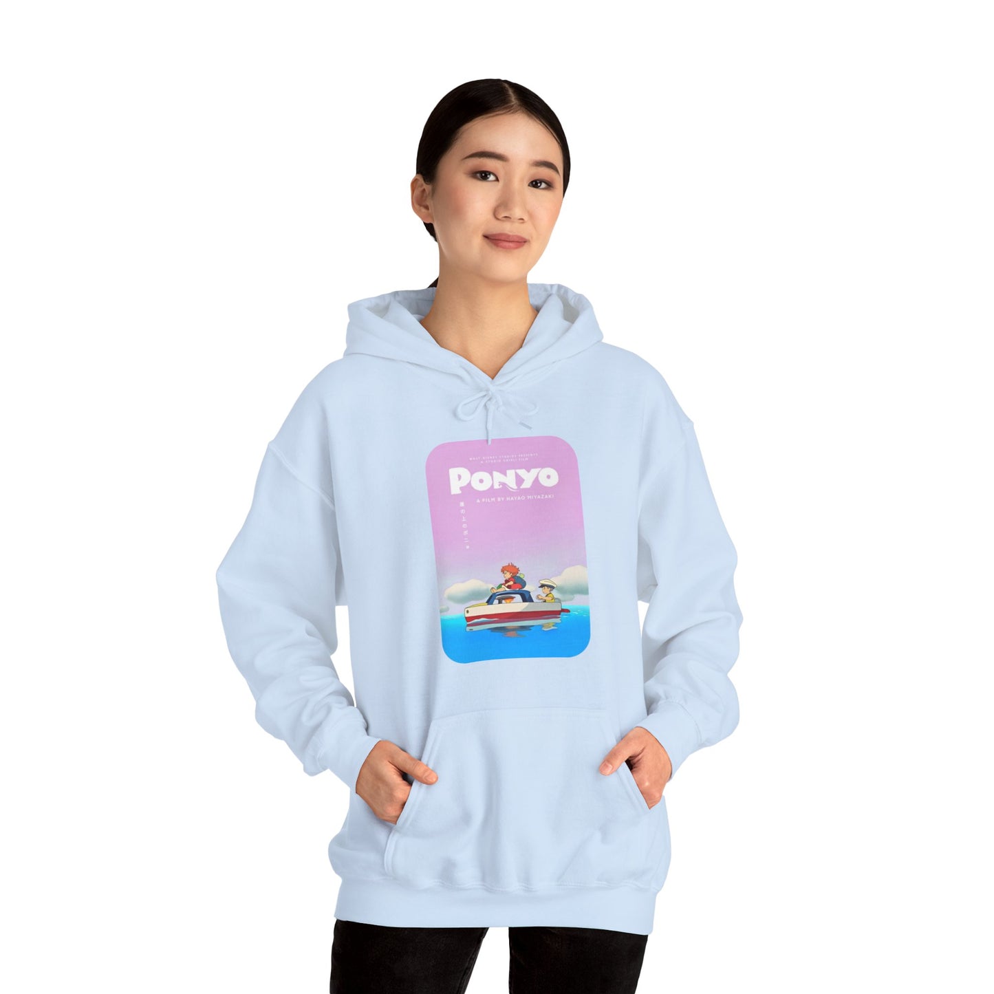 Unisex Heavy Blend™ Hoodie - "Ponyo Movie Poster" from Studio Ghibli