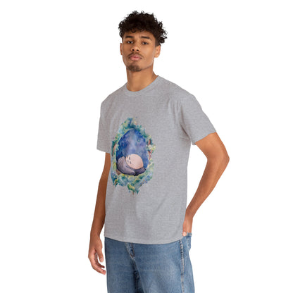 Unisex Heavy Cotton T-shirt - "Totoro Sleeping" from Studio Ghibli