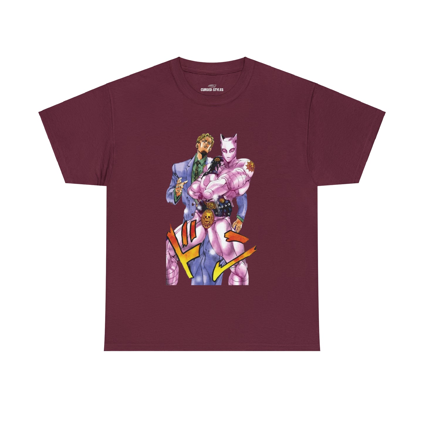 Unisex Heavy Cotton T-shirt - "Killer Queen Manga" from JoJo´s Bizarre Adventure