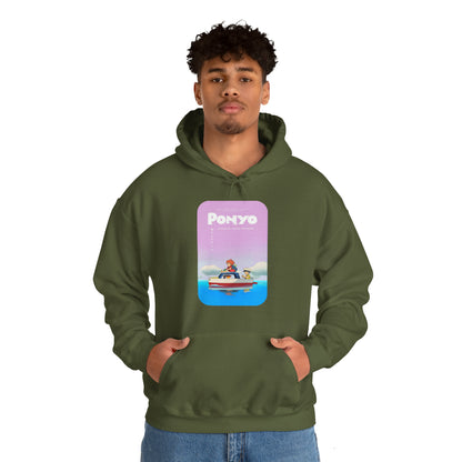 Unisex Heavy Blend™ Hoodie - "Ponyo Movie Poster" from Studio Ghibli