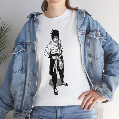 Unisex Heavy Cotton T-shirt - "Sasuke Final Battle Manga" from Naruto Shippuden