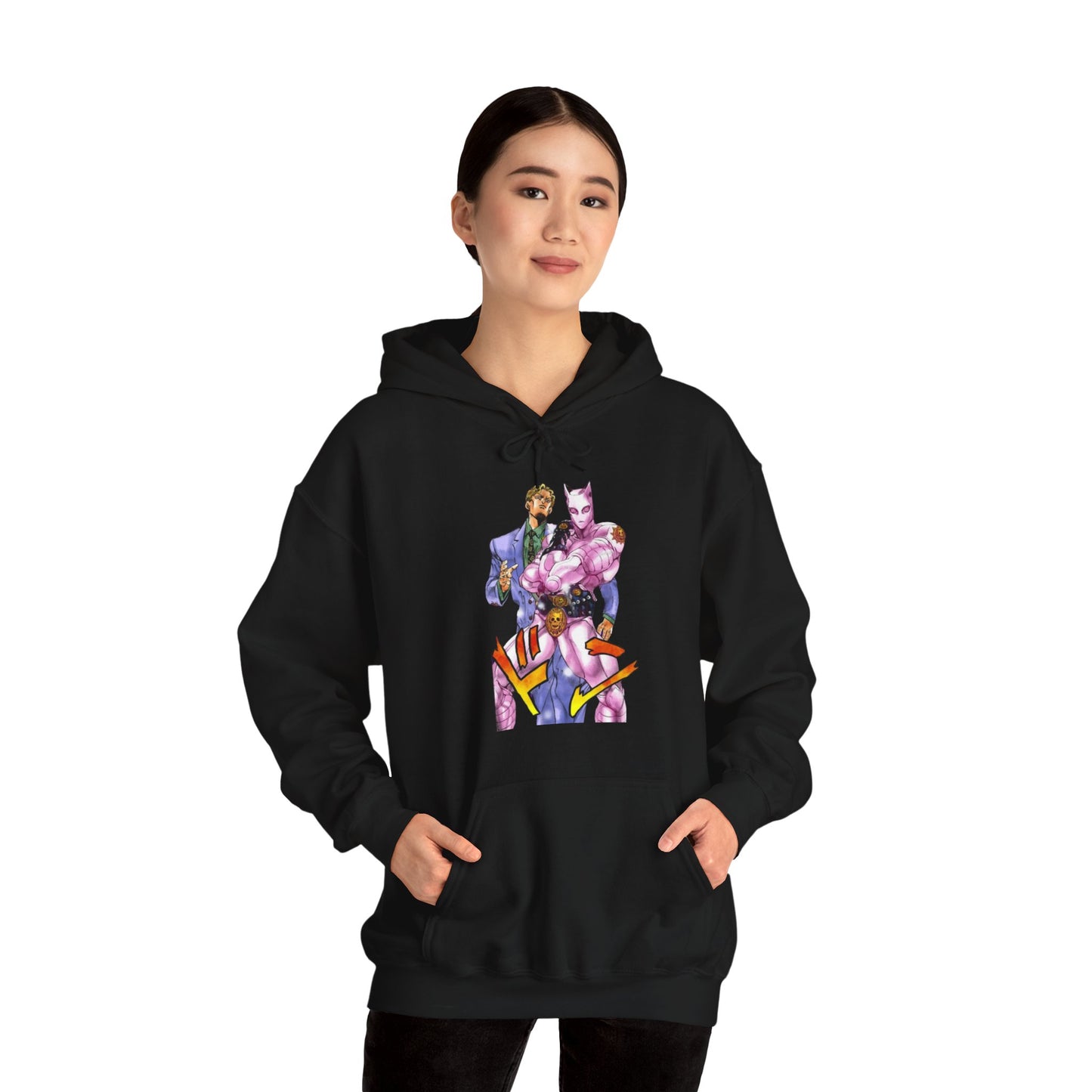 Unisex Heavy Blend™ Hoodie - "Killer Queen Manga" from JoJo´s Bizarre Adventure