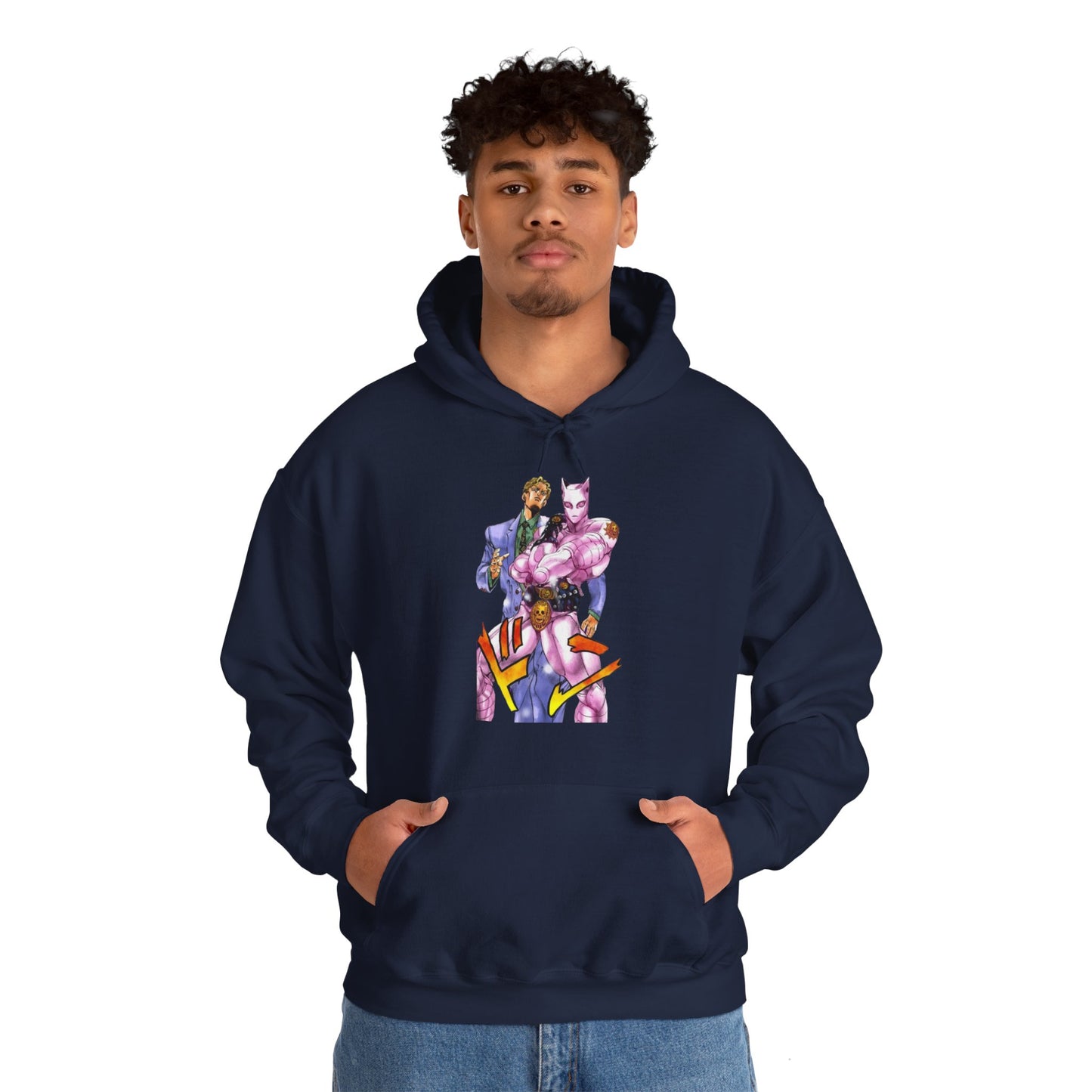 Unisex Heavy Blend™ Hoodie - "Killer Queen Manga" from JoJo´s Bizarre Adventure