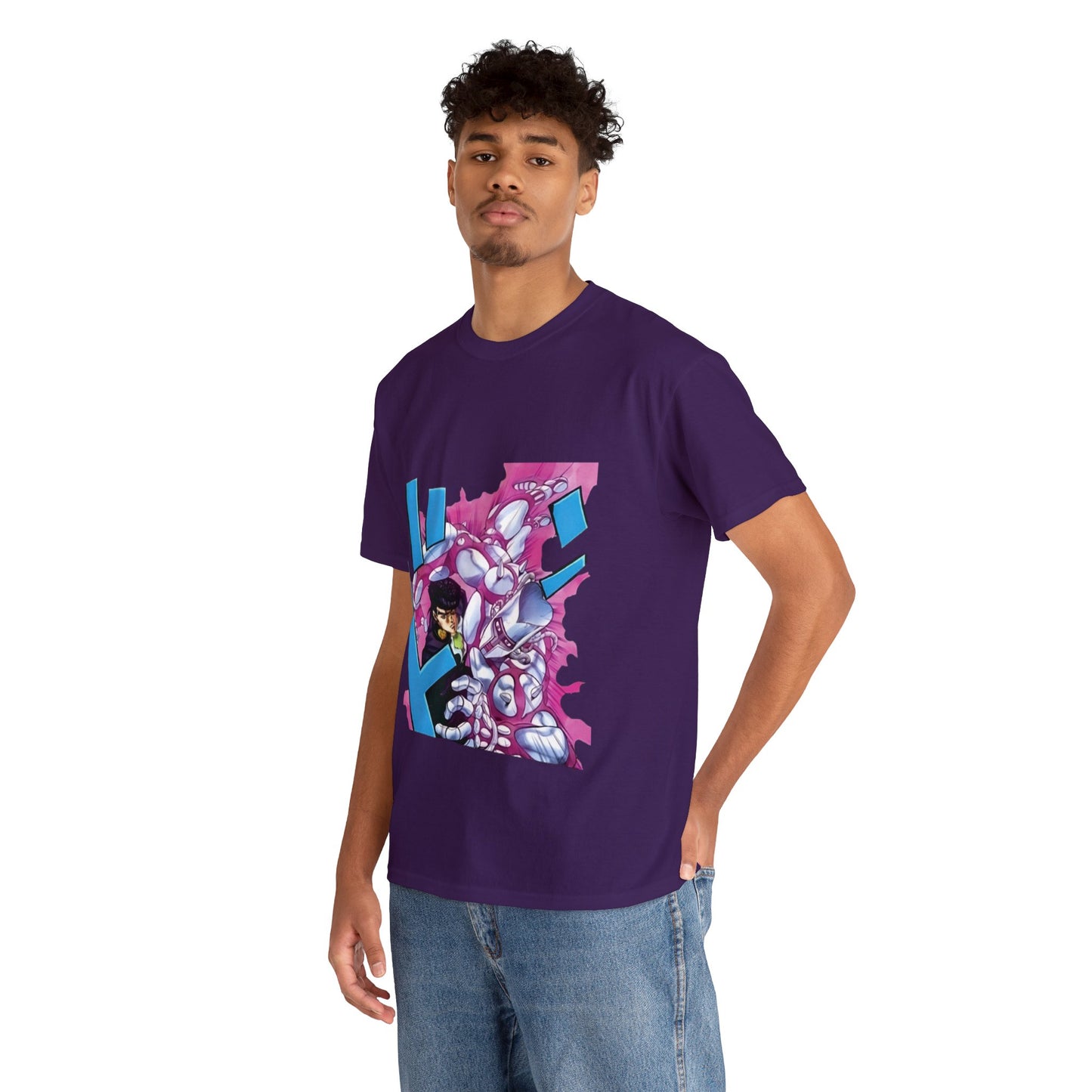 Unisex Heavy Cotton T-shirt - "Crazy Diamond Manga" from JoJo´s Bizarre Adventure