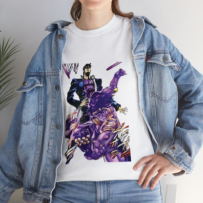 Unisex Heavy Cotton T-shirt - "Star Platinum Manga" from JoJo´s Bizarre Adventure