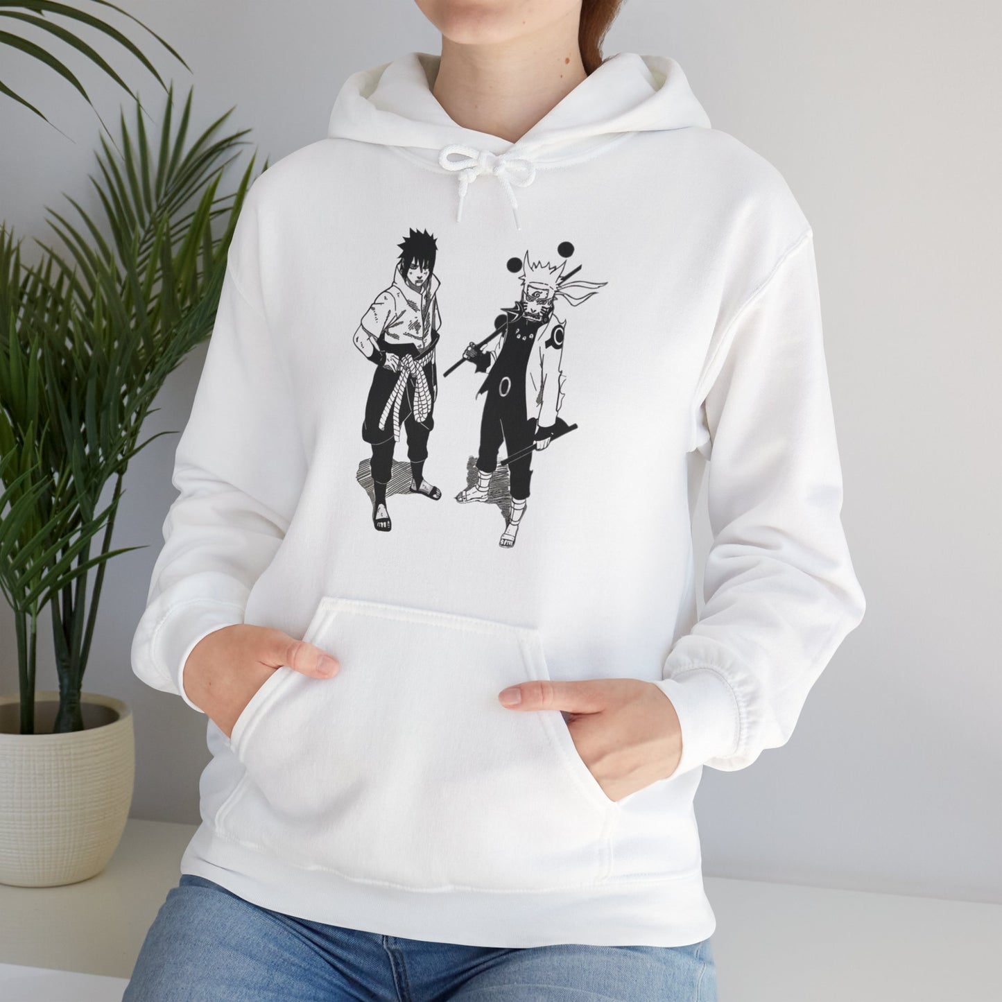 Unisex Heavy Blend™ Hoodie - "Naruto & Sasuke Manga 2" from Naruto Shippuden