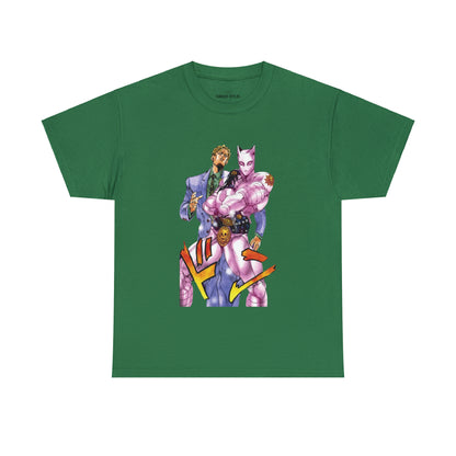 Unisex Heavy Cotton T-shirt - "Killer Queen Manga" from JoJo´s Bizarre Adventure