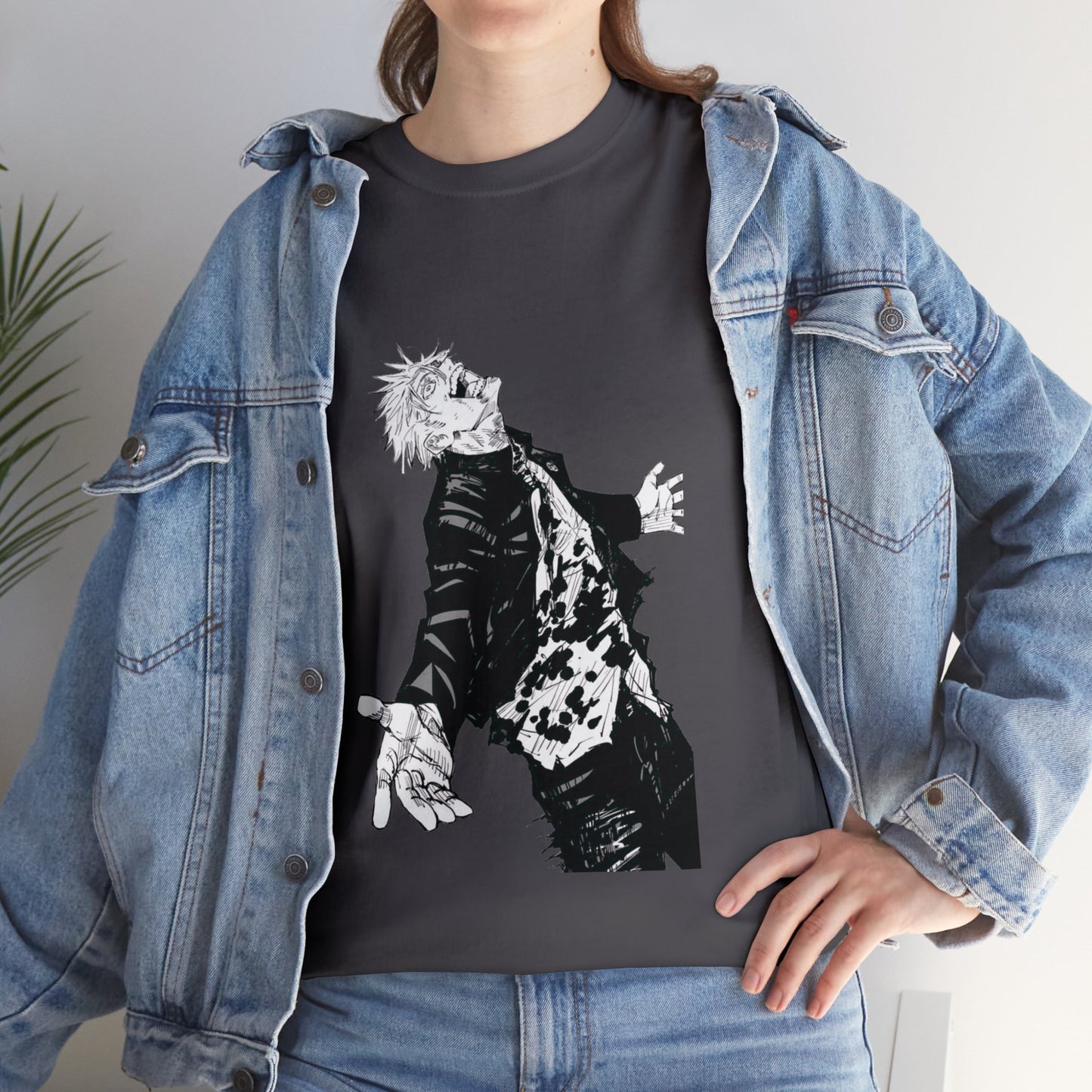 Unisex Heavy Cotton T-shirt "Satoru Gojo" From Jujutsu Kaisen