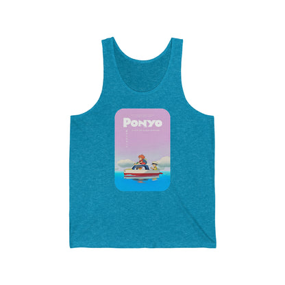 Unisex Tank Top - "Ponyo Movie Poster" from Studio Ghibli