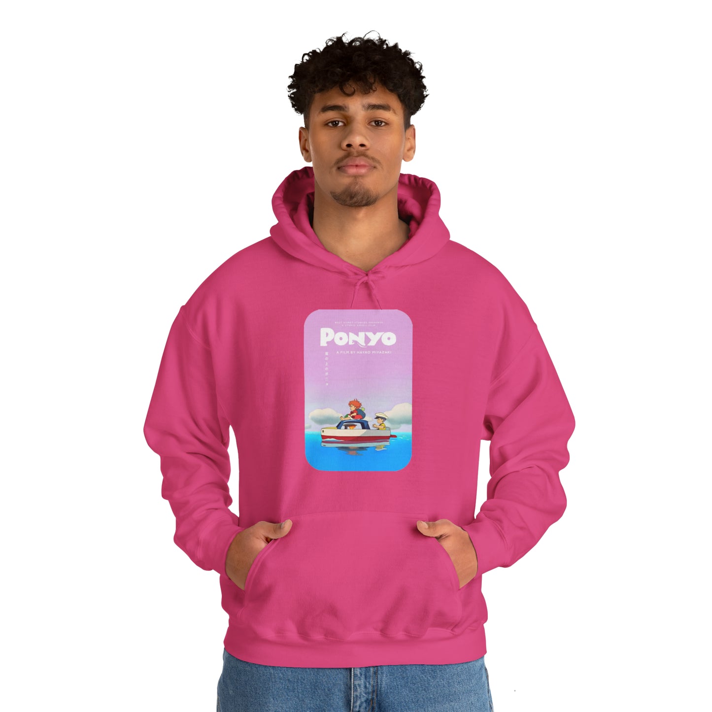 Unisex Heavy Blend™ Hoodie - "Ponyo Movie Poster" from Studio Ghibli