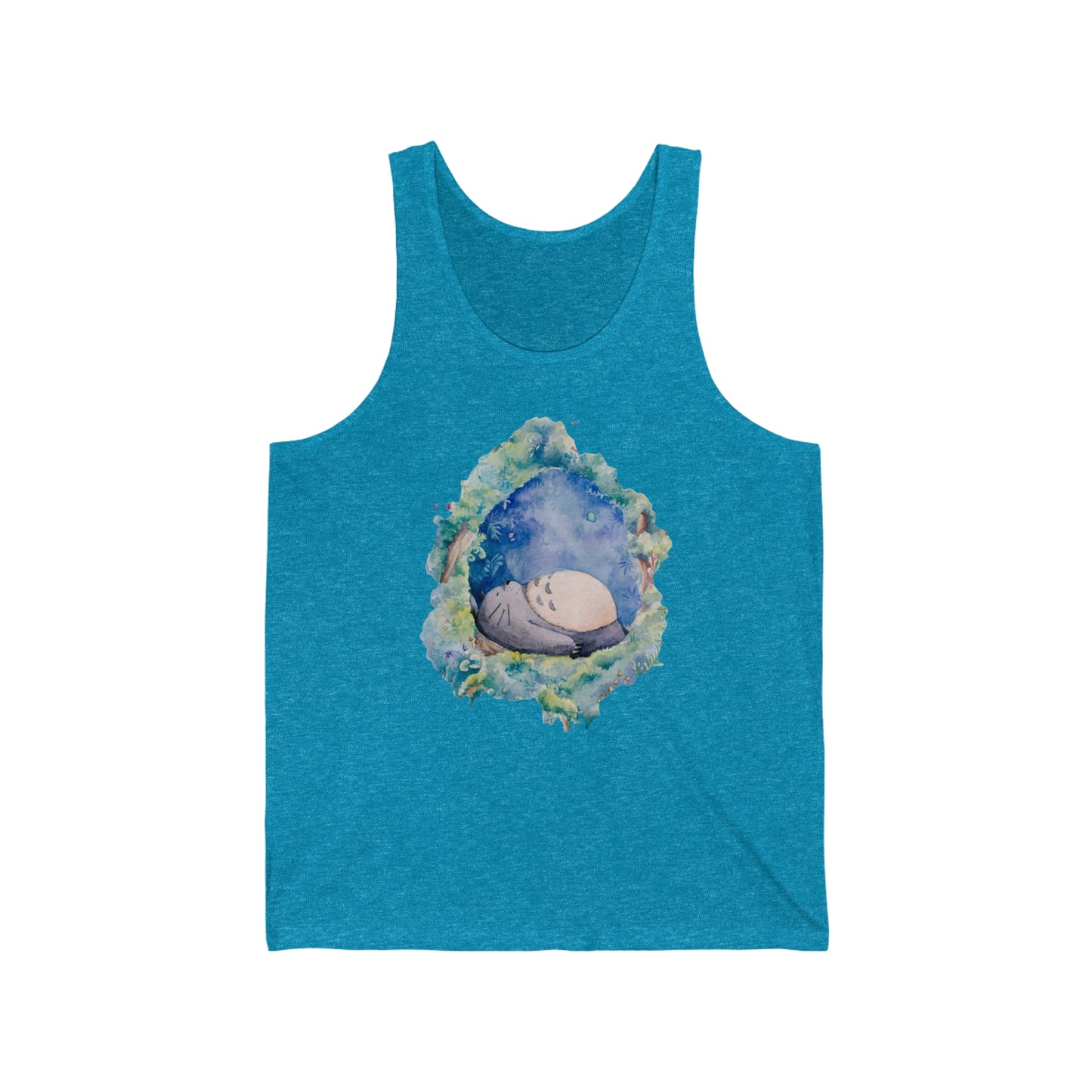 Unisex Tank Top - "Totoro Sleeping" from Studio Ghibli