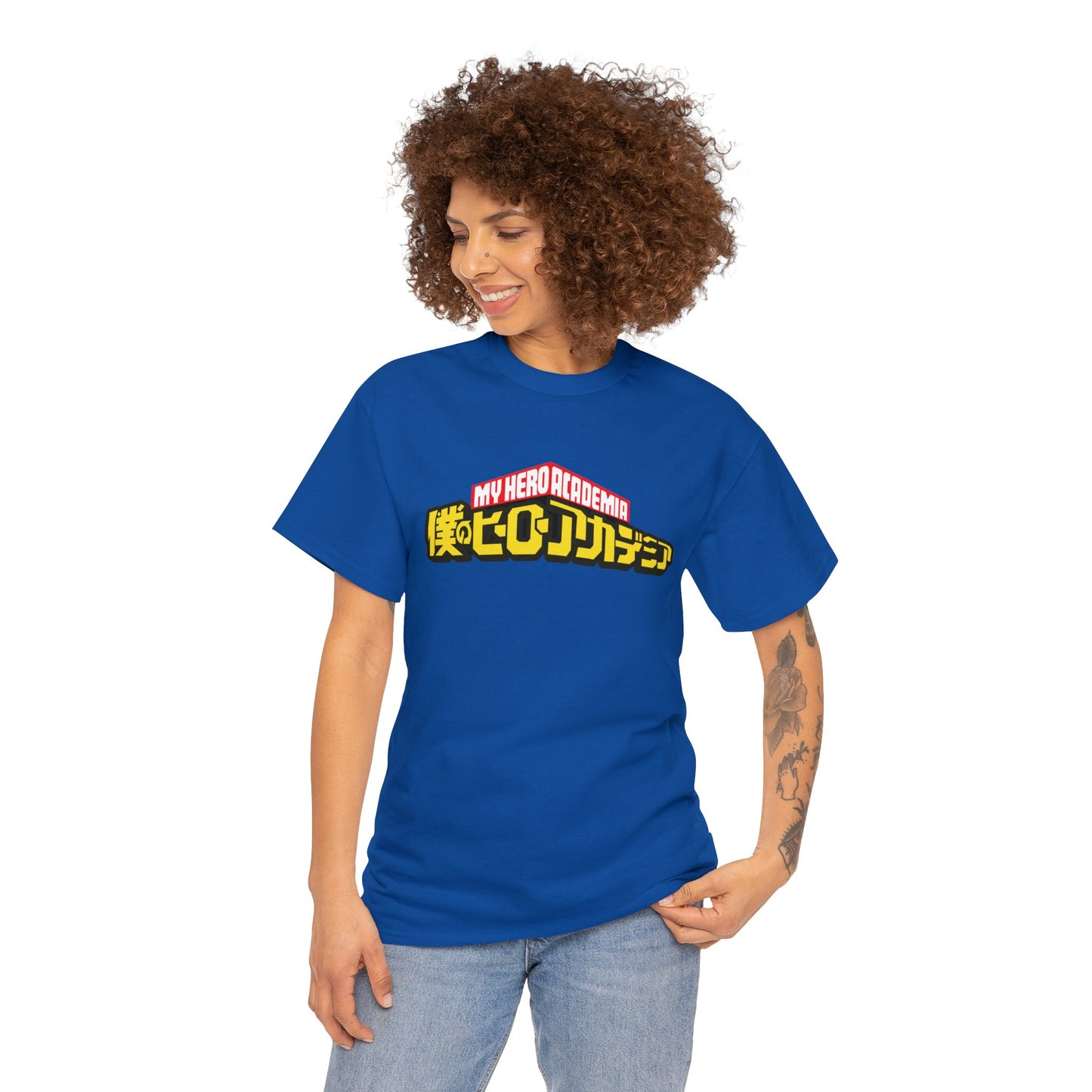 Unisex Heavy Cotton T-shirt - "Deku Manga" from My Hero Academia