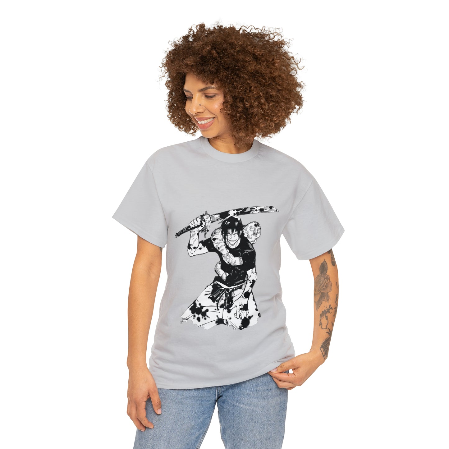 Unisex Heavy Cotton T-shirt - "Toji Fushiguro" From Jujutsu Kaisen