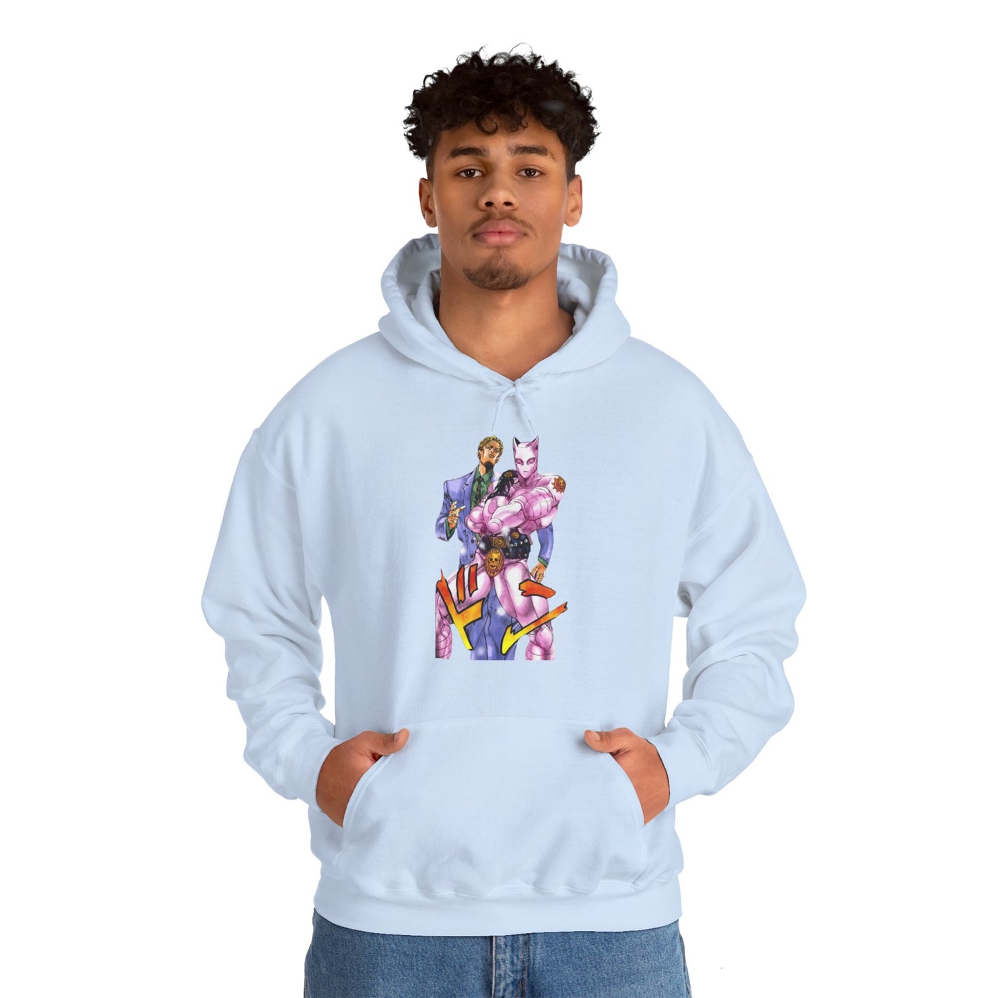 Unisex Heavy Blend™ Hoodie - "Killer Queen Manga" from JoJo´s Bizarre Adventure