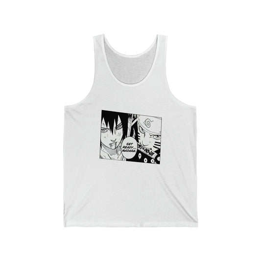 Unisex Tank Top - "Naruto & Sasuke Manga" from Naruto Shippuden