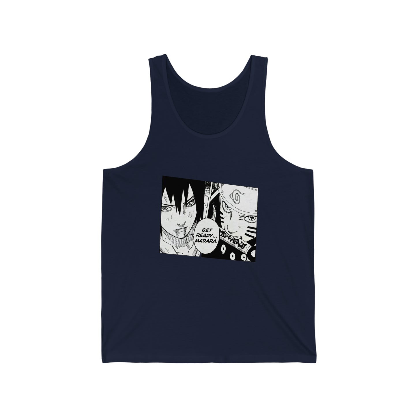 Unisex Tank Top - "Naruto & Sasuke Manga" from Naruto Shippuden