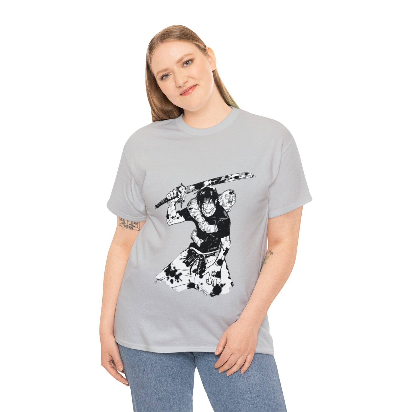 Unisex Heavy Cotton T-shirt - "Toji Fushiguro" From Jujutsu Kaisen