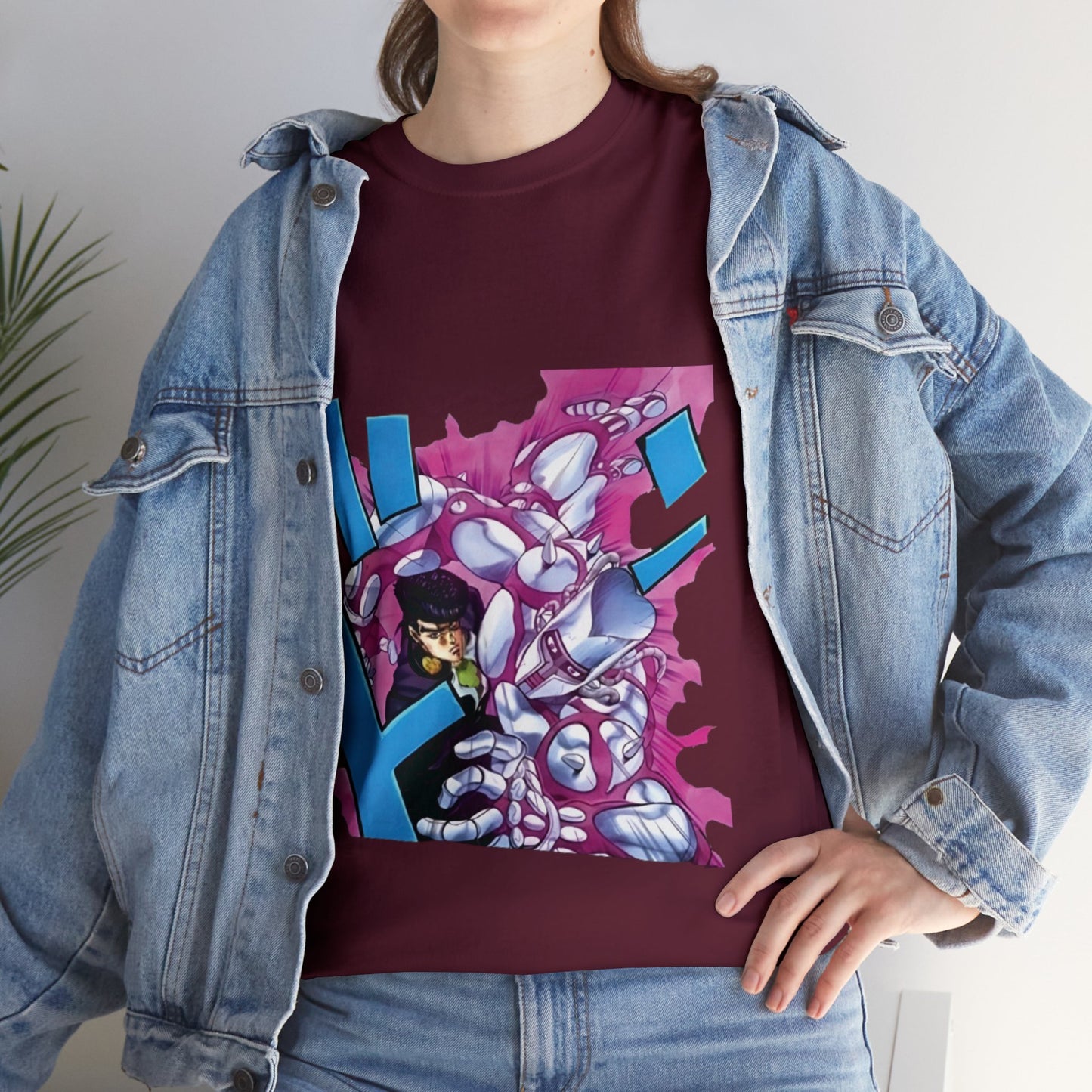 Unisex Heavy Cotton T-shirt - "Crazy Diamond Manga" from JoJo´s Bizarre Adventure