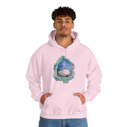 Unisex Heavy Blend™ Hoodie - "Totoro Sleeping" from Studio Ghibli