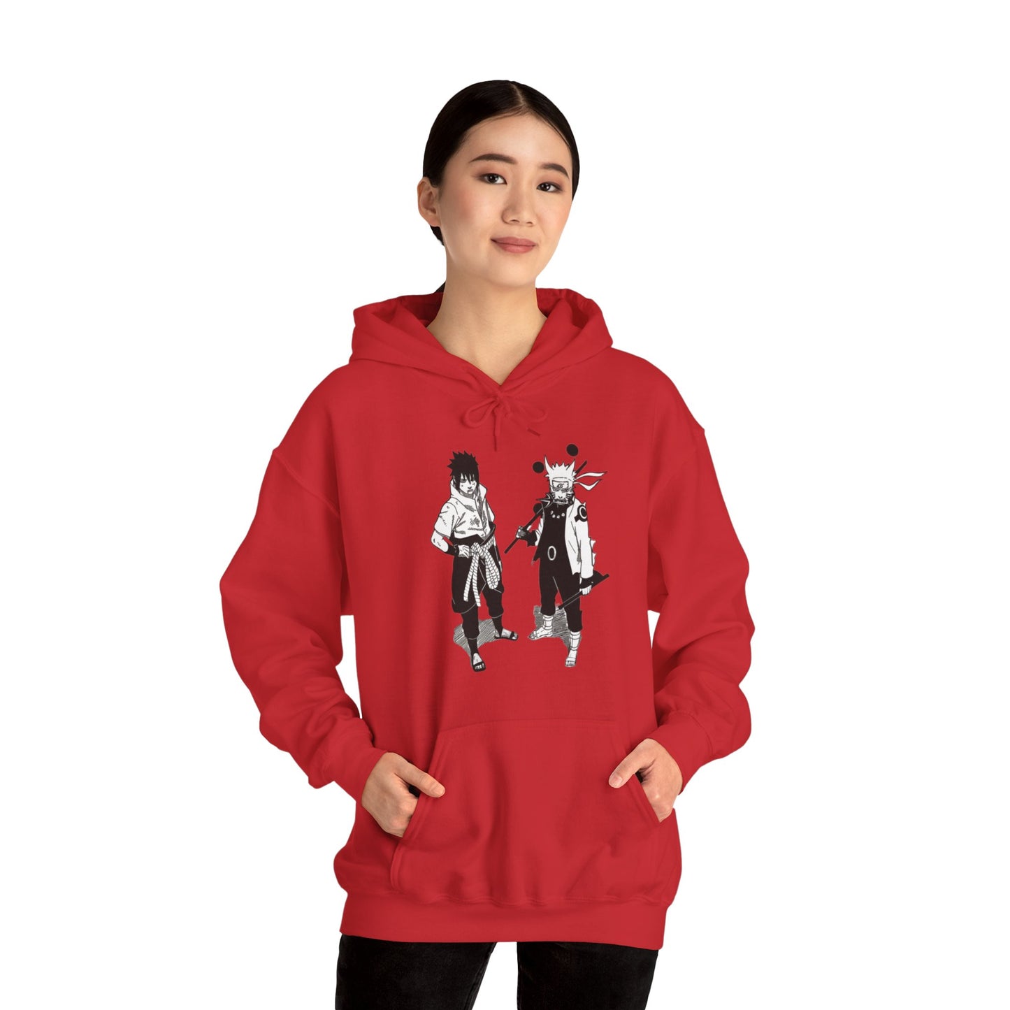 Unisex Heavy Blend™ Hoodie - "Naruto & Sasuke Manga 2" from Naruto Shippuden