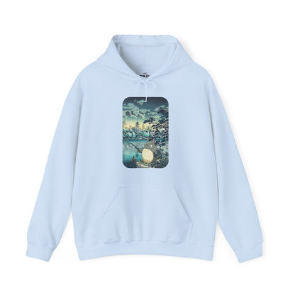 Unisex Heavy Blend™ Hoodie - "Totoro Fishing" from Studio Ghibli