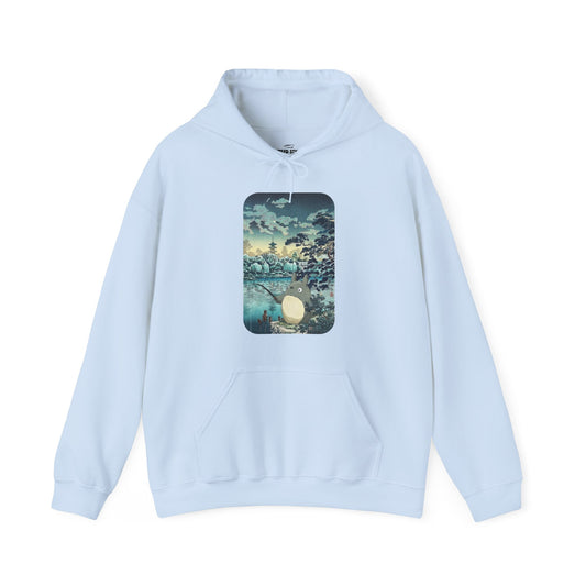 Unisex Heavy Blend™ Hoodie - "Totoro Fishing" from Studio Ghibli