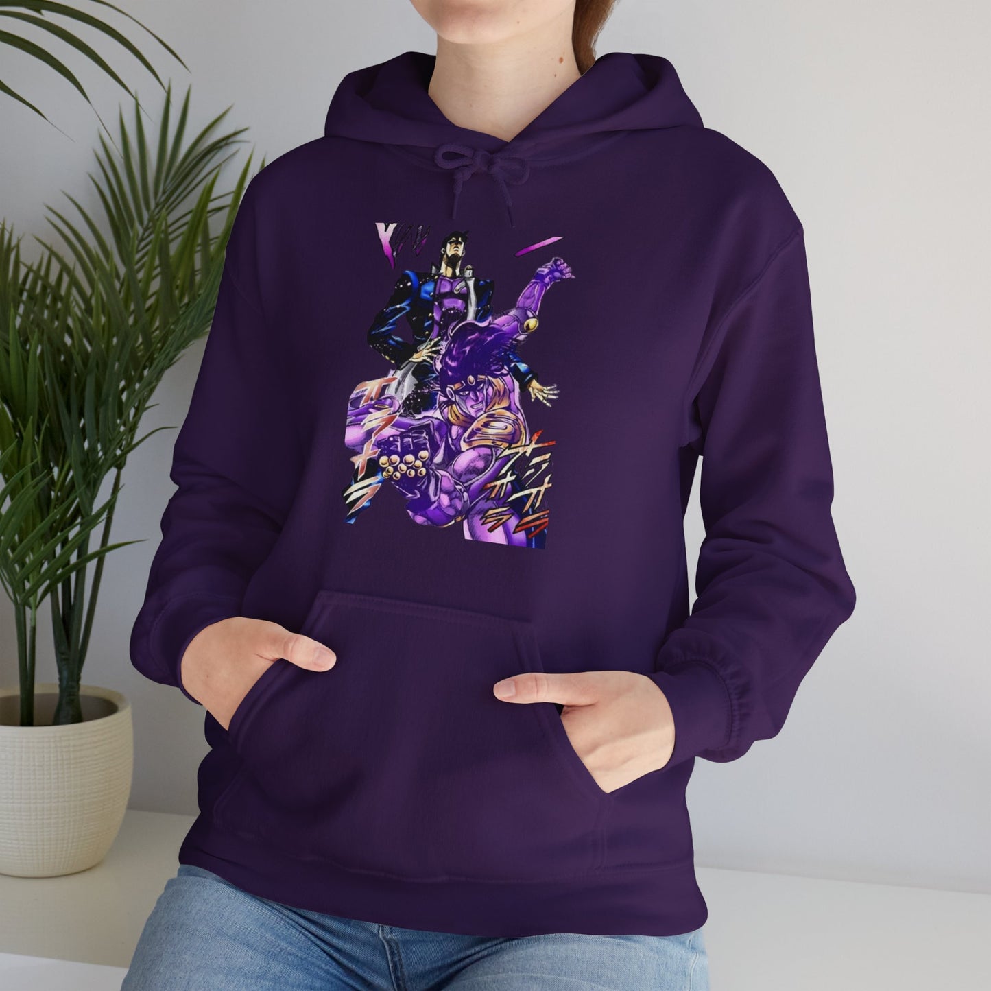 Unisex Heavy Blend™ Hoodie - "Star Platinum Manga" from JoJo´s Bizarre Adventure