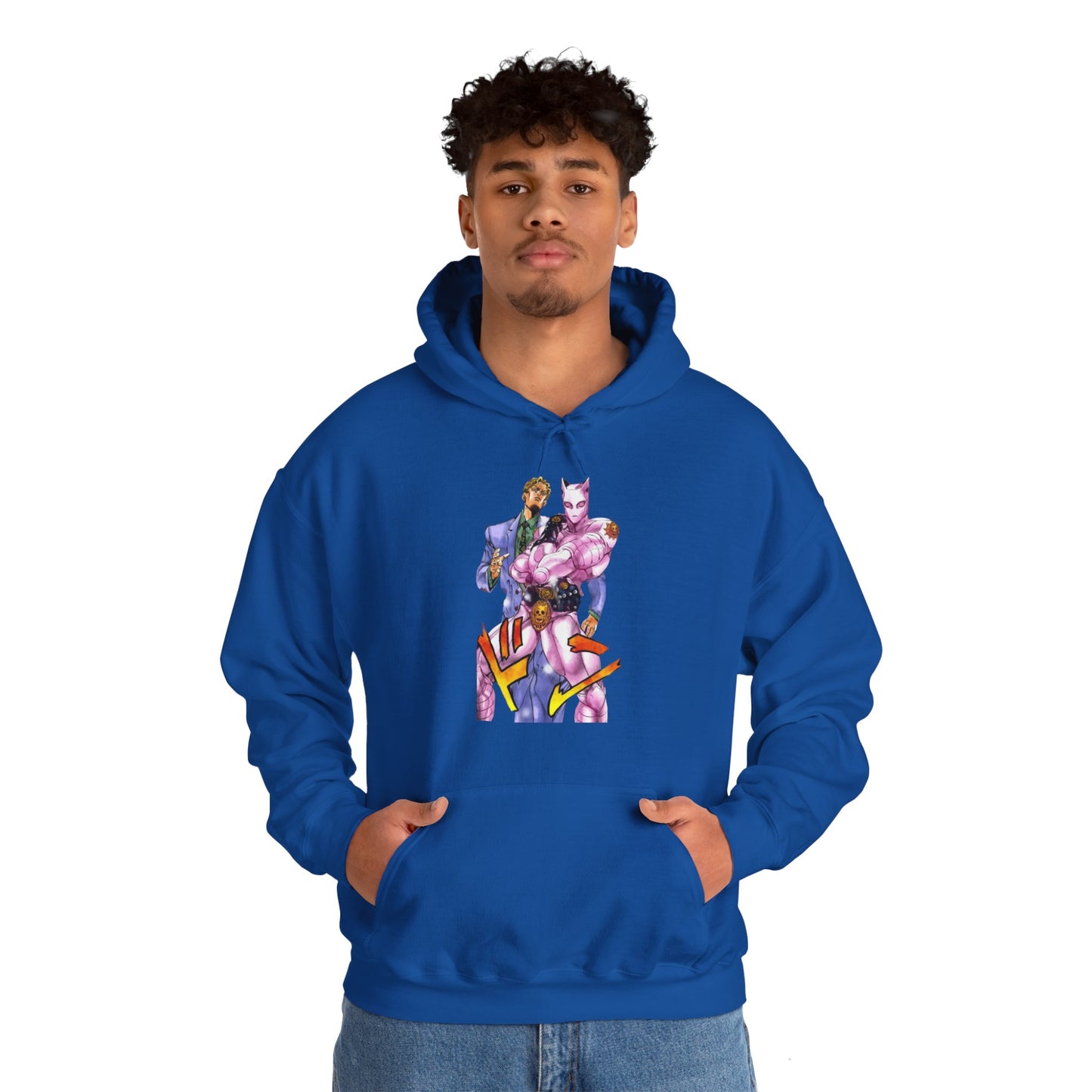 Unisex Heavy Blend™ Hoodie - "Killer Queen Manga" from JoJo´s Bizarre Adventure