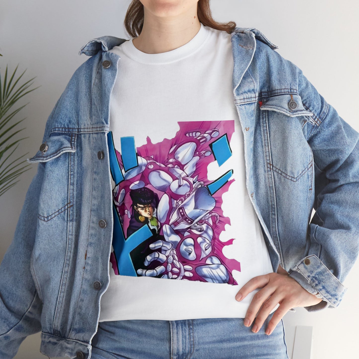 Unisex Heavy Cotton T-shirt - "Crazy Diamond Manga" from JoJo´s Bizarre Adventure