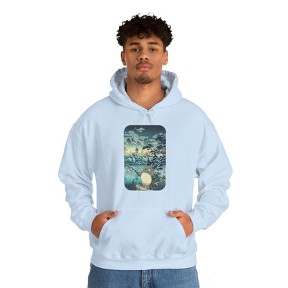 Unisex Heavy Blend™ Hoodie - "Totoro Fishing" from Studio Ghibli