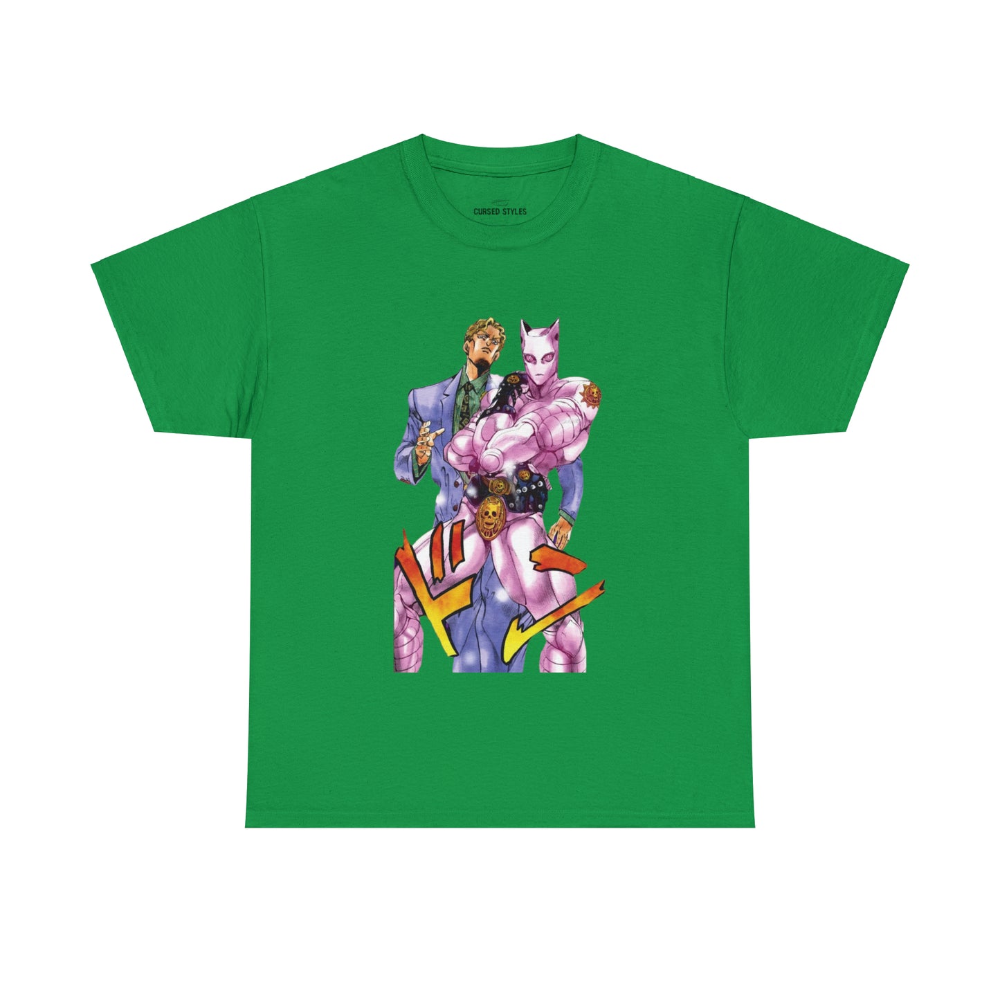 Unisex Heavy Cotton T-shirt - "Killer Queen Manga" from JoJo´s Bizarre Adventure