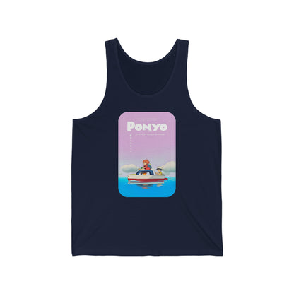 Unisex Tank Top - "Ponyo Movie Poster" from Studio Ghibli