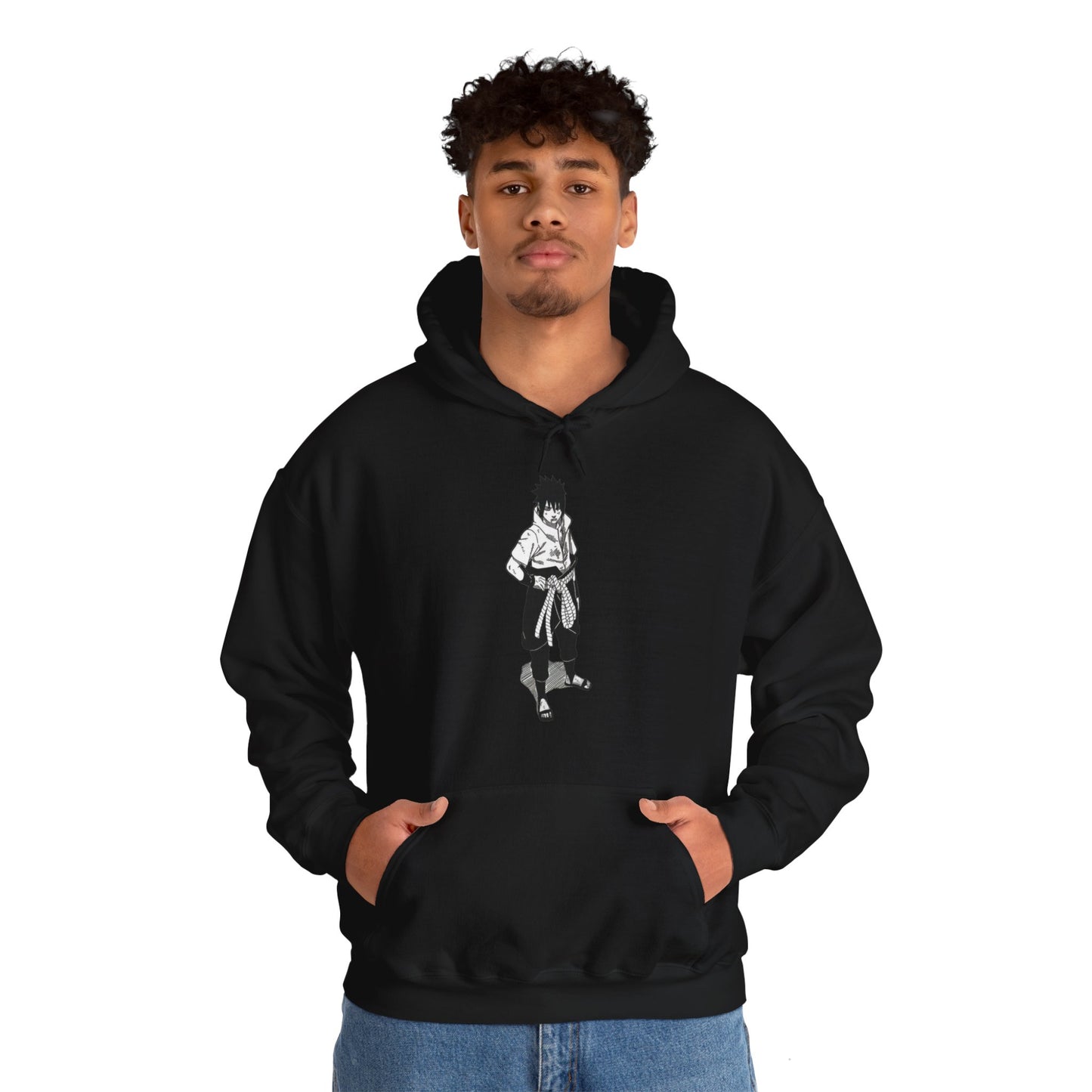 Unisex Heavy Blend™ Hoodie - "Sasuke Final Battle Manga" from Naruto Shippuden