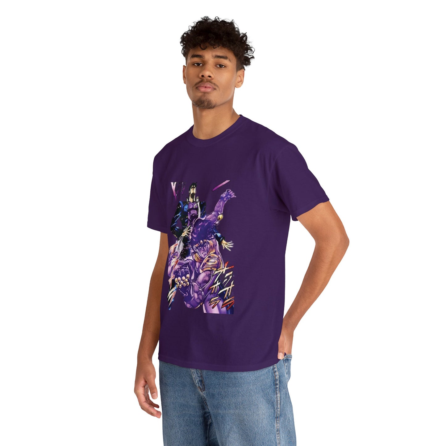 Unisex Heavy Cotton T-shirt - "Star Platinum Manga" from JoJo´s Bizarre Adventure