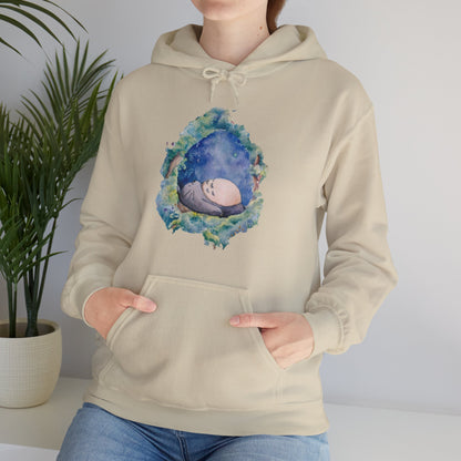 Unisex Heavy Blend™ Hoodie - "Totoro Sleeping" from Studio Ghibli